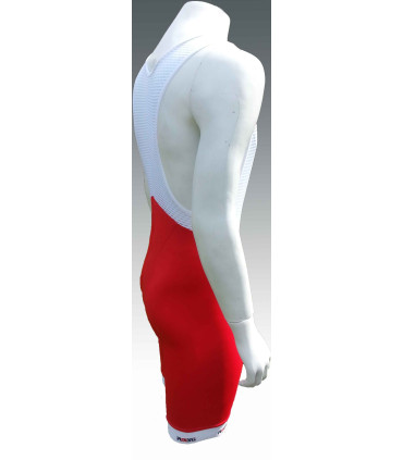 Cycling bib shorts red long distance