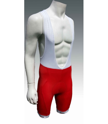 Cycling bib shorts red long distance