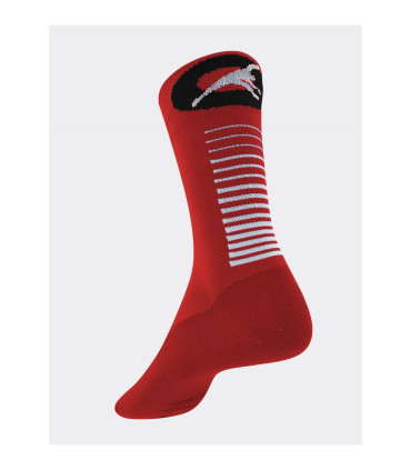 Socquette  été STRIPE ROSTI rouge vue de dos.