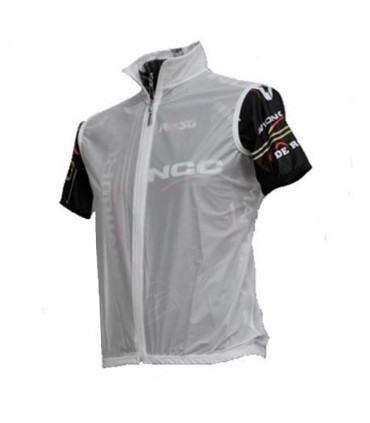 Blouson Transparent sans manches.