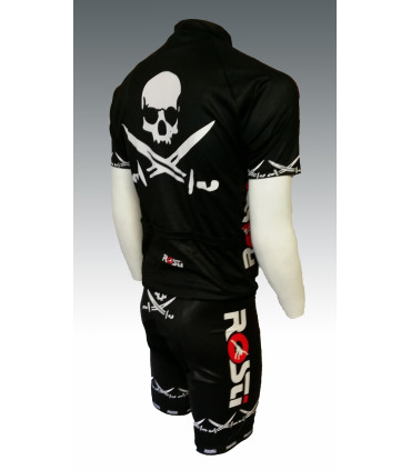 Maillot de velo Rosti Pirate Noir