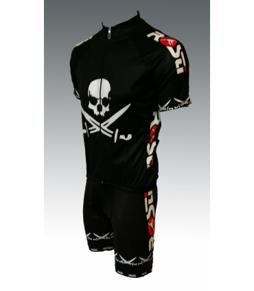 Maillot de velo Rosti Pirate Noir