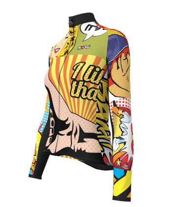 Maillot manches longues ROSTI POP femme vue de côté.