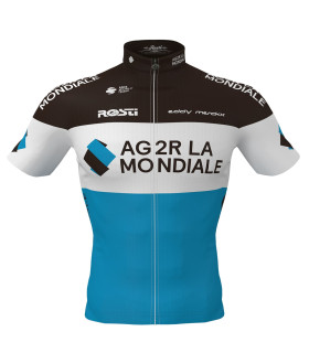 AG2R short sleeve winter jersey front view