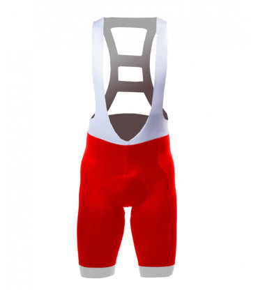 Rosti Cycling bib shorts red long distance