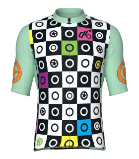 Maillot manches courte de vélo AMD round